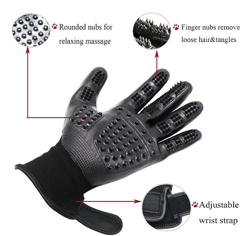 1 Pair Pet Grooming Gloves